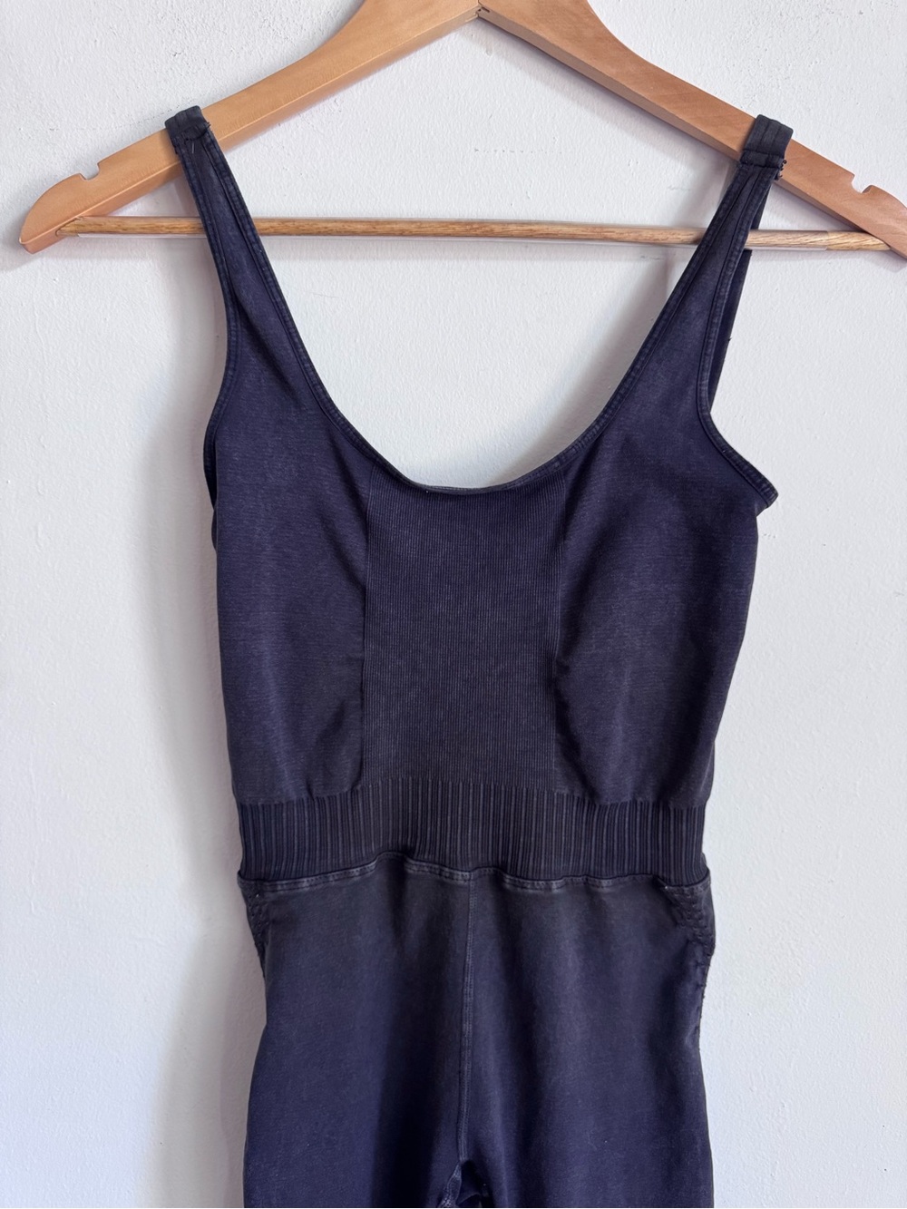 Free People Movement Good Karma Onesie XS/S Washed Black $98 - Picture 5 of 9
